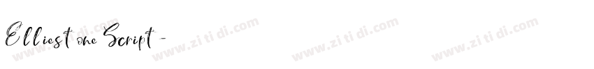 Elliestone Script字体转换 Elliestone Script字体转换